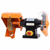 Combined 200 mm single abrasive wheel + 200 mm single brush -PTMB200  - PEUGEOT OUTILS PROFESSIONNELS - metal stationary machines - Reference: PPM00100003 - Vue 1 - Professional Tool