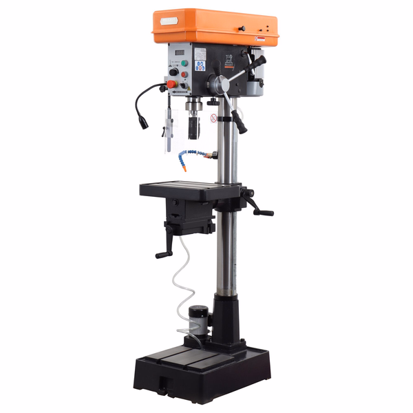 Perceuse à colonne capacité 30mm -400V triphasé -table -Course broche 125mm --étau réversible - PPSC30TE  - PEUGEOT OUTILS PROFESSIONNELS - machines stationnaires metal - Référence: PPM00400004 - Image principale - Outil professionnel