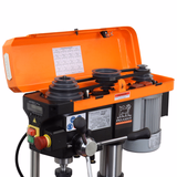 Mobile bench drill, capacity 20 mm - 230V - 16 speeds - PPE20  - PEUGEOT OUTILS PROFESSIONNELS - metal stationary machines - Reference: PPM00400001 - Vue 5 - Professional Tool