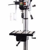 Column drill, capacity 30 mm - 400 V three-phase - Spindle stroke 120 mm - Heavy-duty table and vice - PPSC30TE  - PEUGEOT OUTILS PROFESSIONNELS - metal stationary machines - Reference: PPM00400002 - Vue 4 - Professional Tool