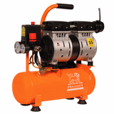 0.55 KW piston compressor - 6 litres - 6.2 m3/h - 230V - 55dB silencer - PCAP6SH6  - PEUGEOT OUTILS PROFESSIONNELS - piston compressors - Reference: PPC00100011 - Vue 1 - Professional Tool